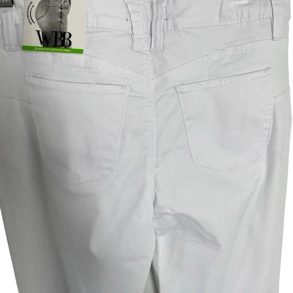 NWT Royalty for Me WWB mid rise boot cut white jeans size 10